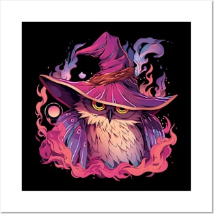 wizard owl Posters and Art